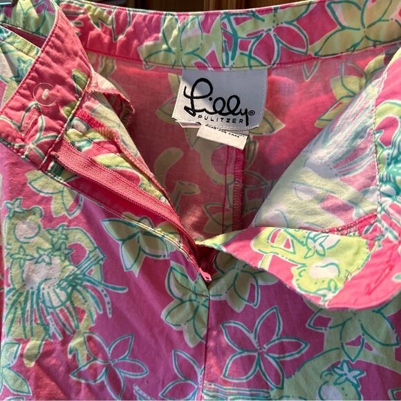 Lilly Pulitzer rocka hula monkey print pants sz 12 vintage ‘90’s - Picture 4 of 14